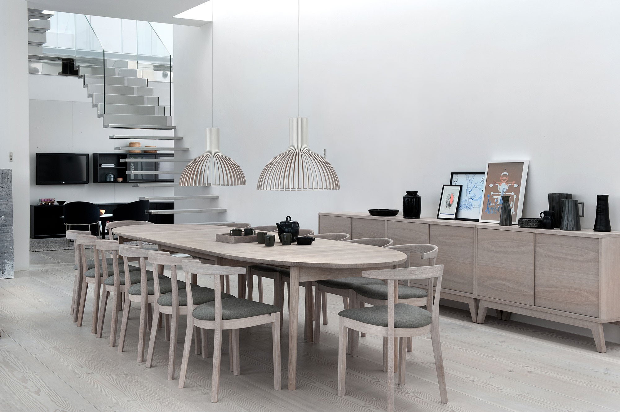 Sm78 Bord Ek Vitolja/Vit Laminat