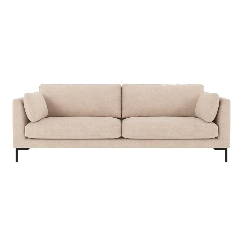 Corwin 3-sits soffa tyg Rita Ljusbeige