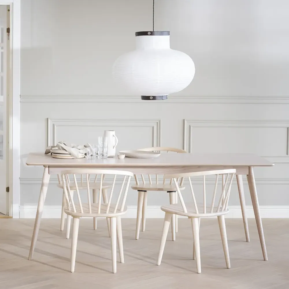 Yumi matbord 190x90 cm vitpigmenterad