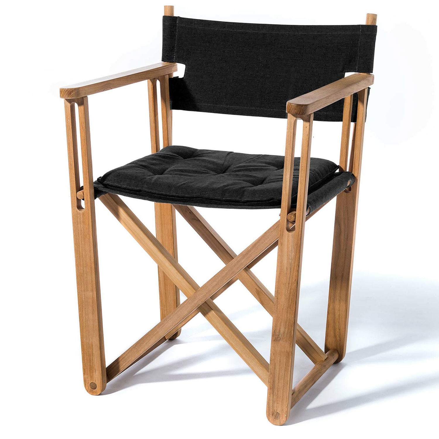 Kryss loungefåtölj teak 