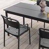 Linear Steel Matbord 200X75 cm Grey 
