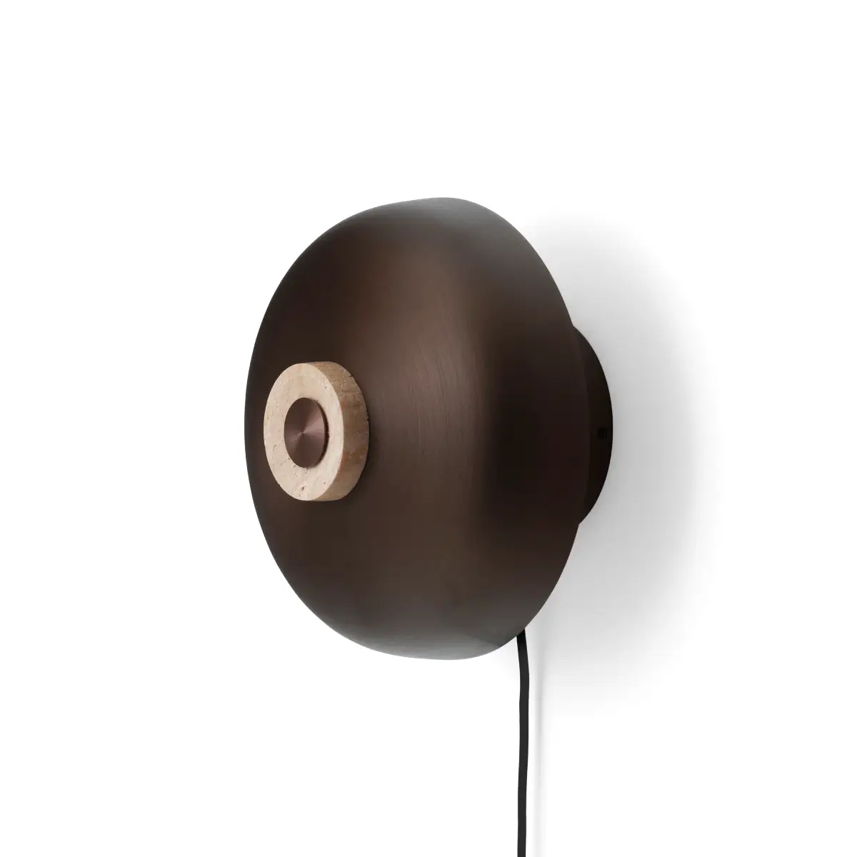 Reverse Vägglampa Travertine, Sand/Alu. Bronzed