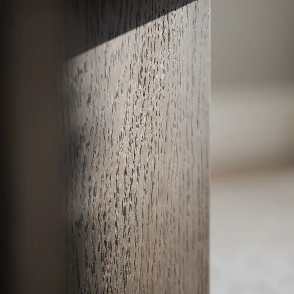 Brooksville soffbord 90x90 cm vit marmor/brun ek