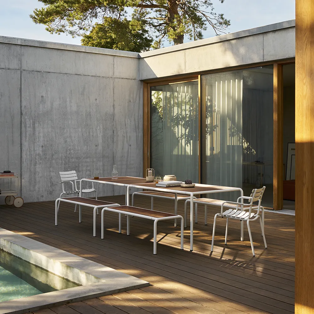 AVANTI bänk large ask/vit