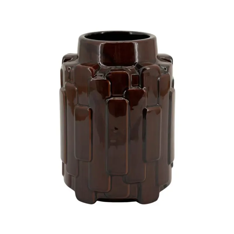 Geary small Vas 19x19x26 cm Lergods Brun