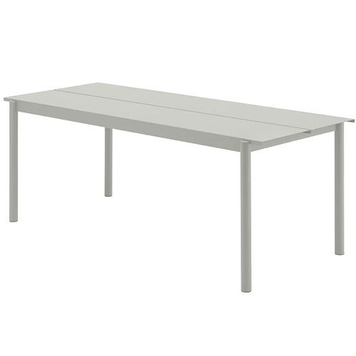 Linear Steel Matbord 200X75 cm Grey 