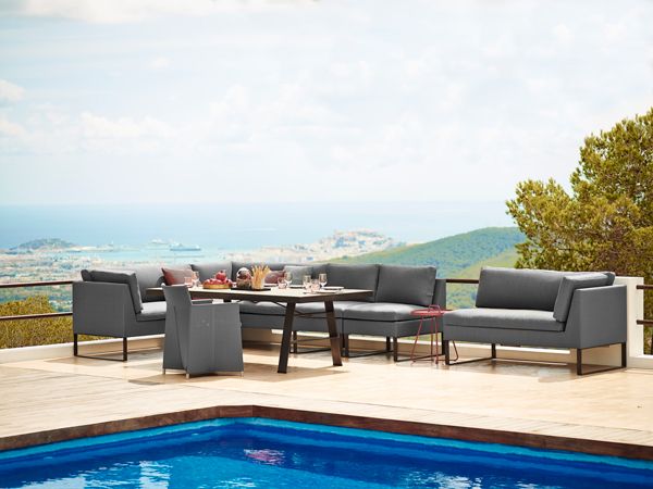 Flex 2-Sits Vänster Grå