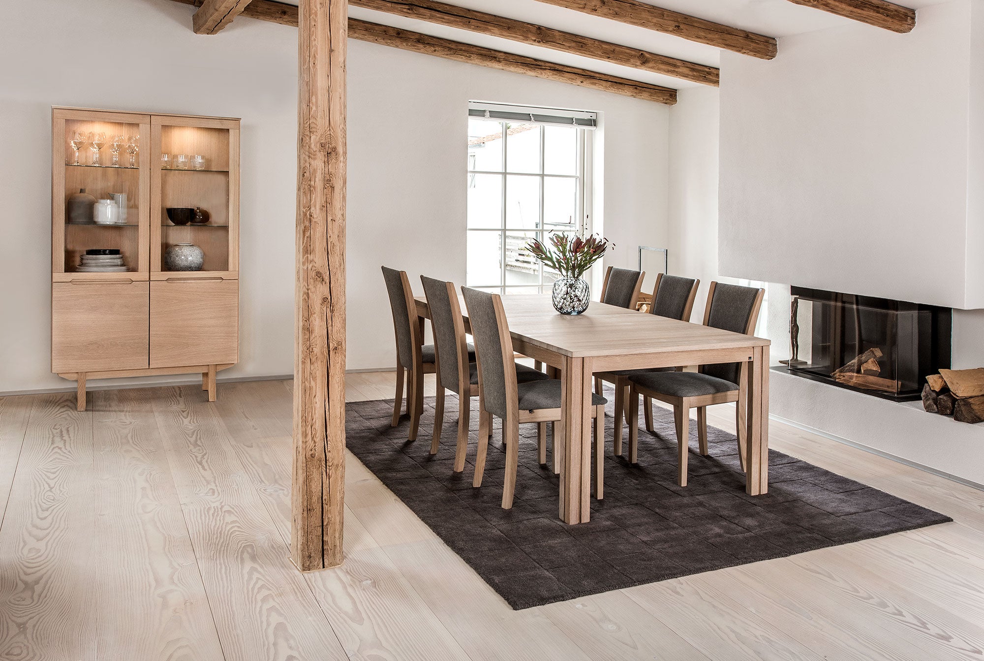 Sm24 Bord massiv naturoljad ek 200-356(512)x100x73 cm