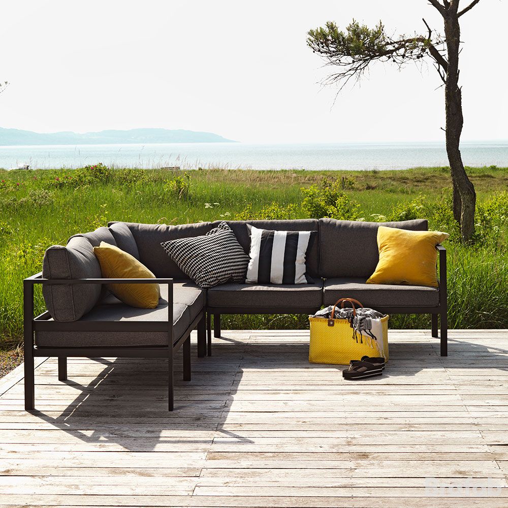 Leone byggbar hörngrupp svart 