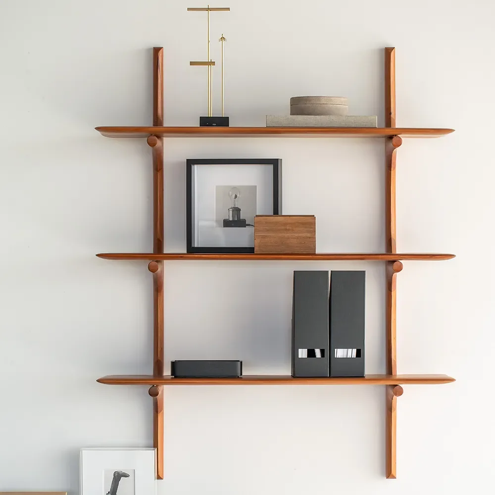 PI Vägghylla Mahogany 3 hyllplan