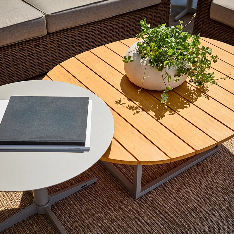 Olive soffbord 80x110 cm khaki / Bamboo