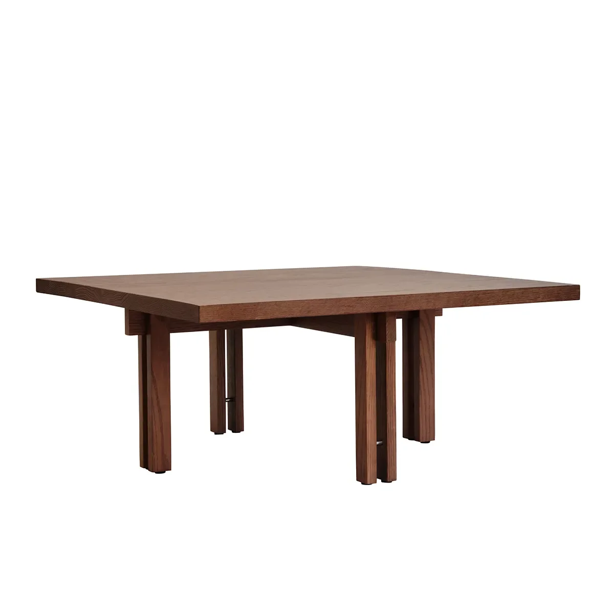 Soffbord i ek 80x80 Plinth Classic Brown Oak
