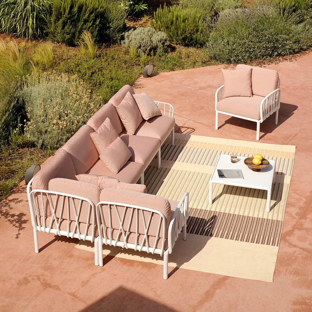 Komodo 5 hörnsoffa White - Grigio