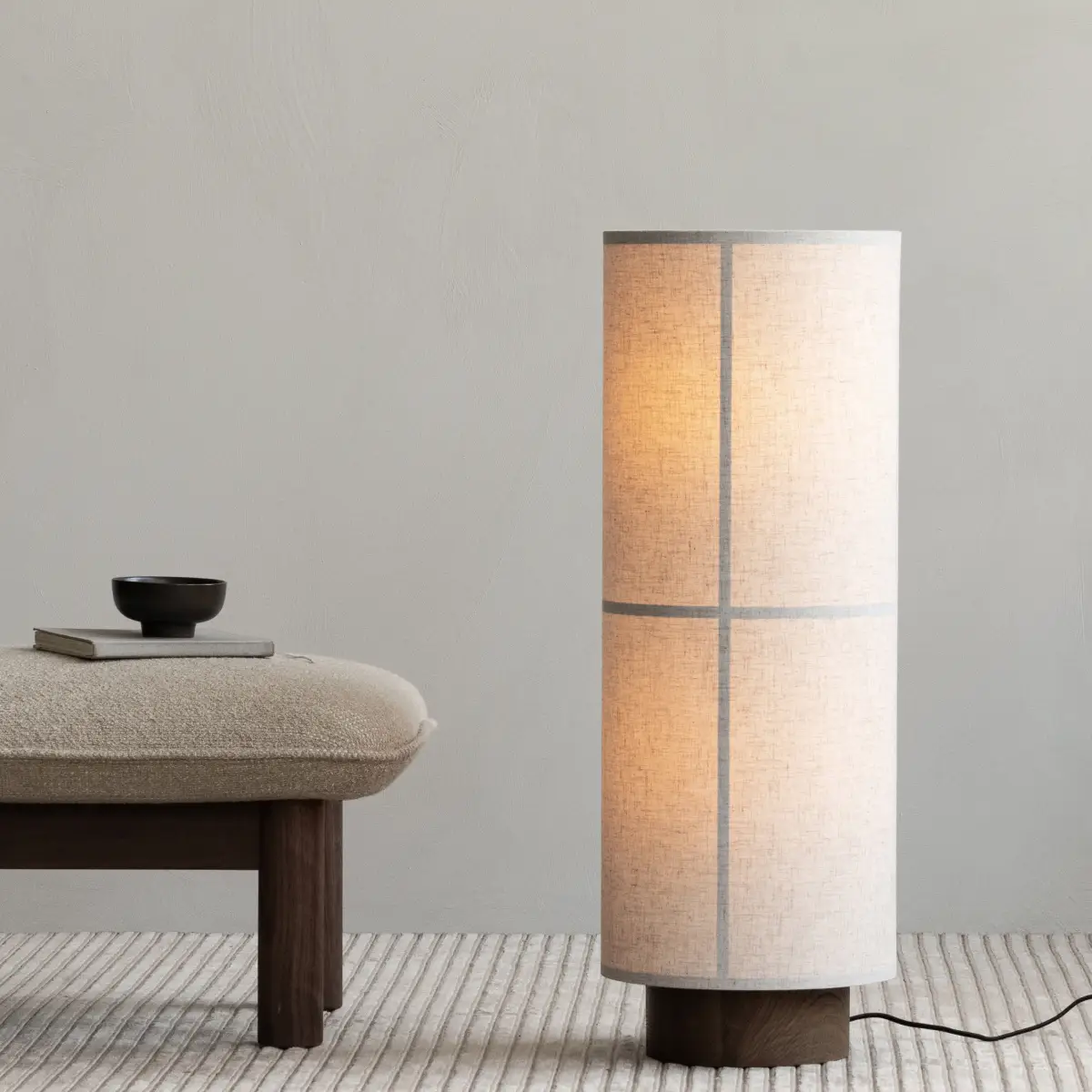 Hashira Golvlampa Linne Raw H83 cm