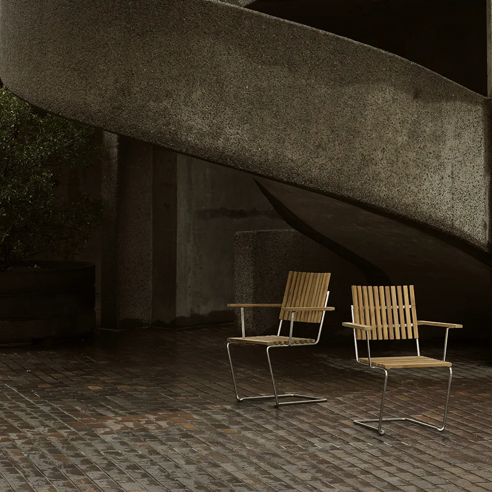 Bovik fåtölj teak / galv