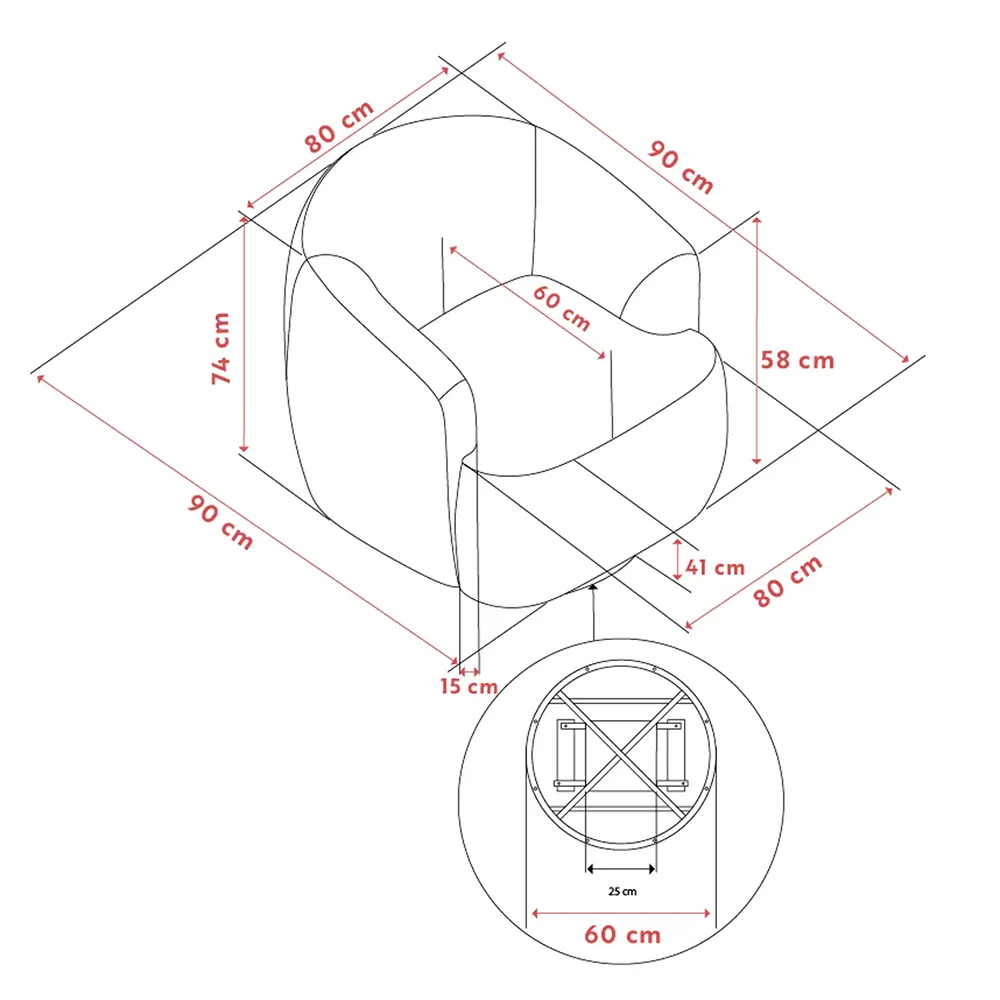 Dermot fåtölj snurr+gung tyg Anna ljusbeige 