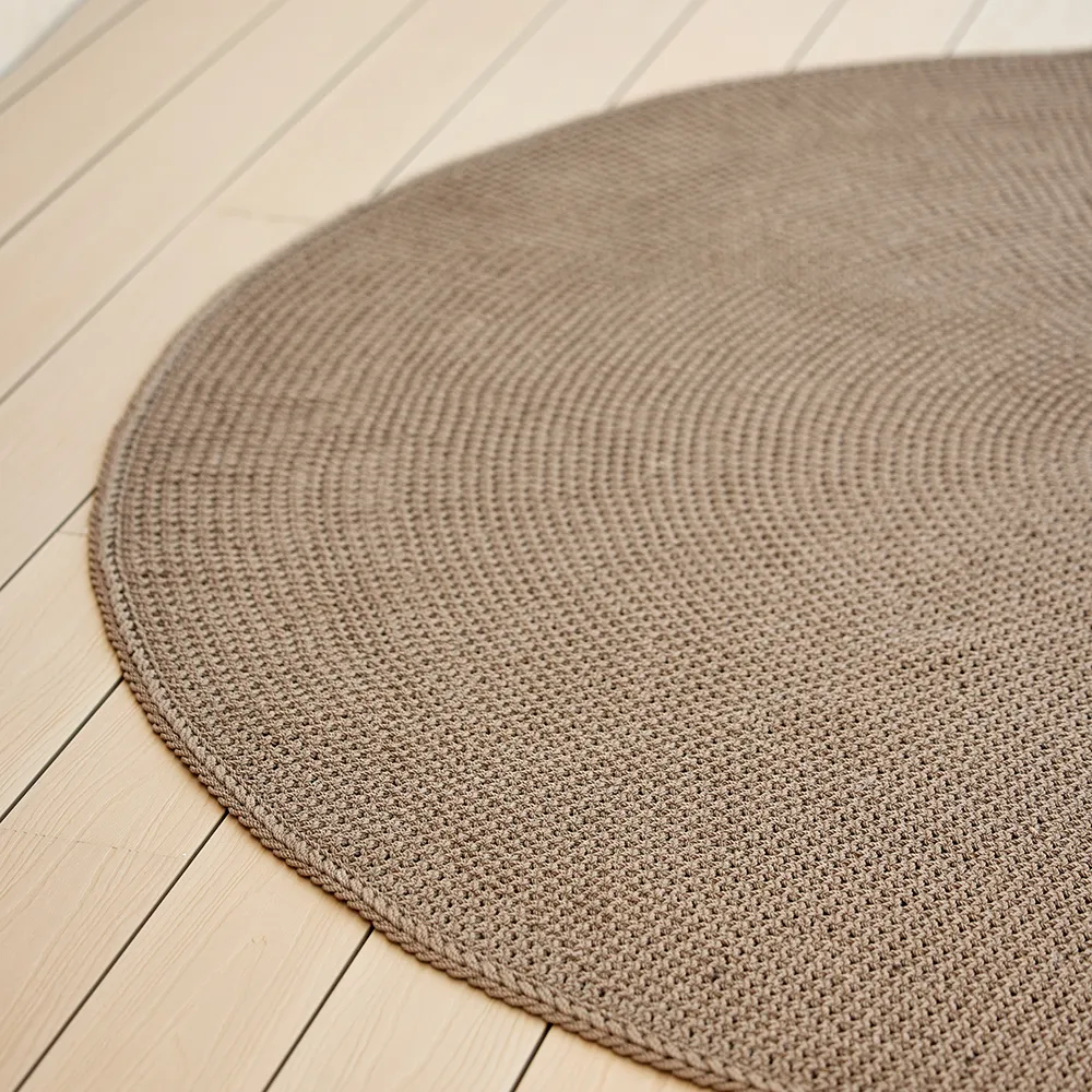 Knit matta 200 cm Dark sand
