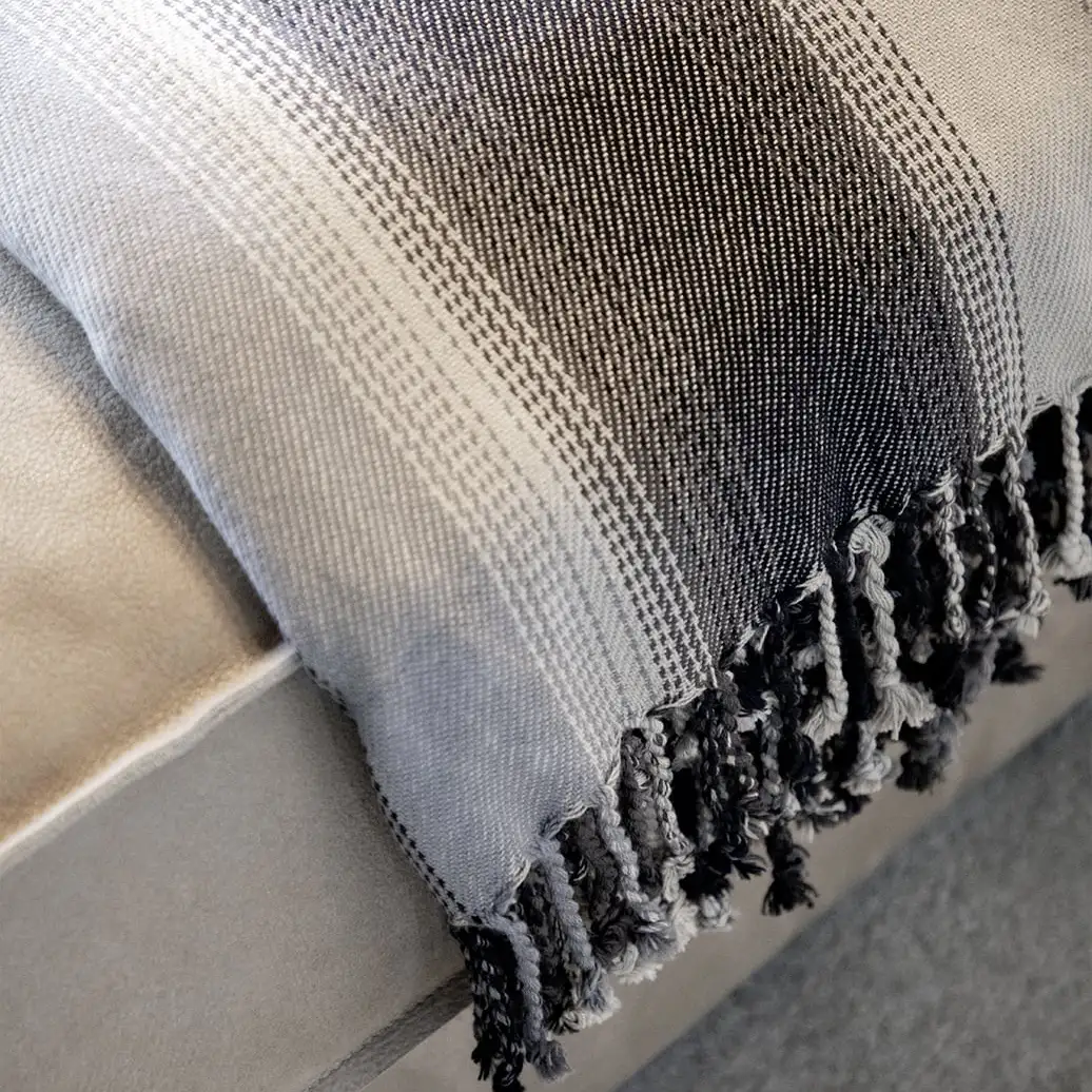 Pläd Adonis 130x180cm Stripe brown