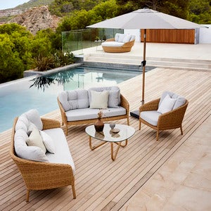 Ocean loungefåtölj natural flat Weave