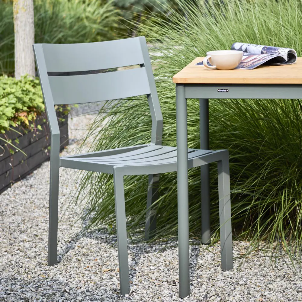 Nox Bistro bord 70x70 - Bambu/Nordic Green