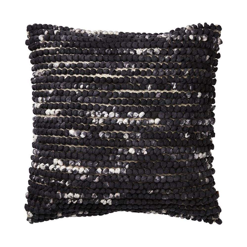 MINNA kuddfodral vit/svart/grå