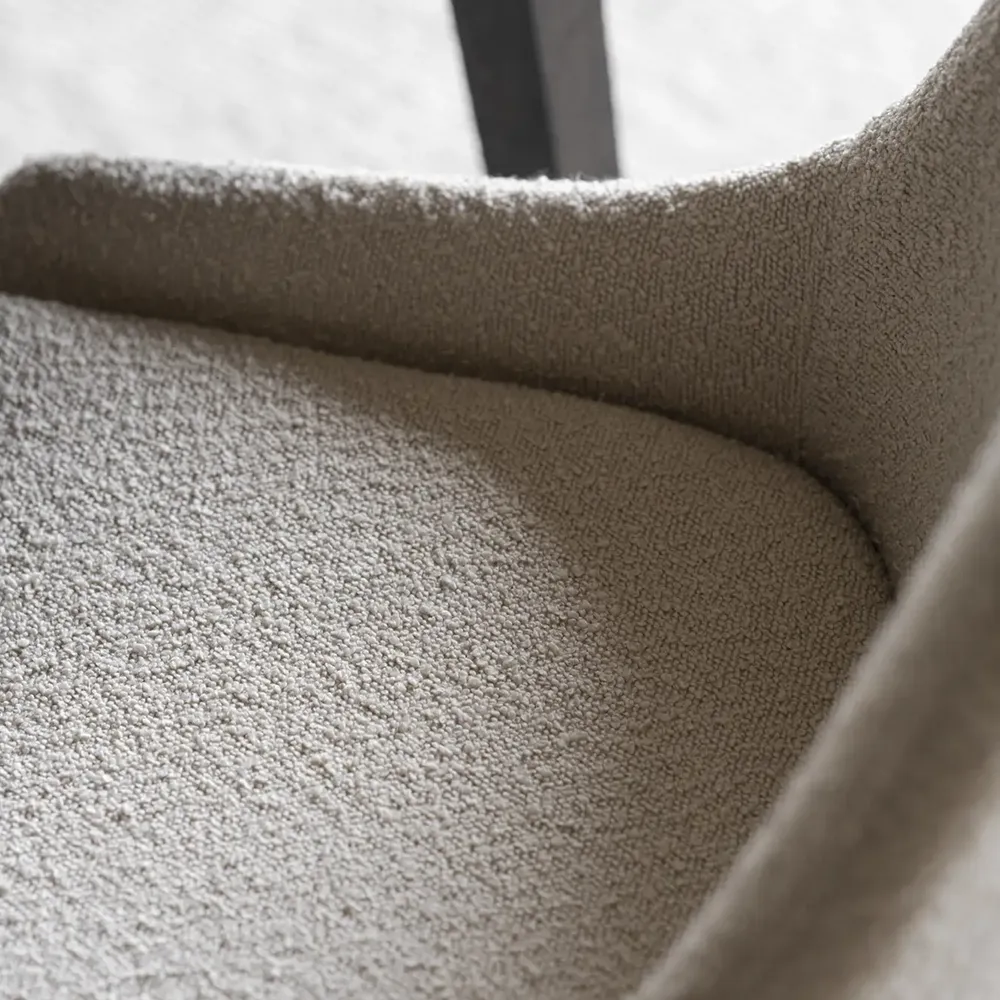 Sierra stol beige bouclétyg