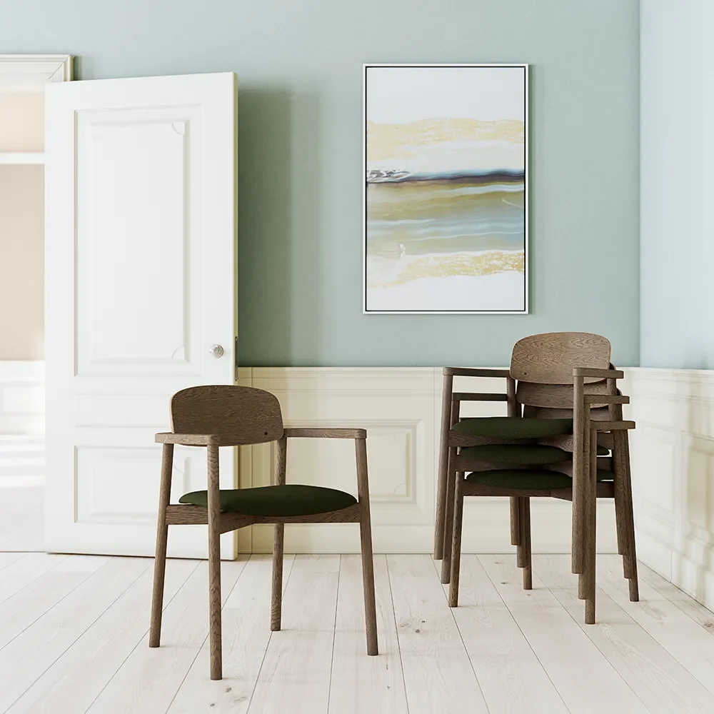 SM842 Matstol Valnöt Lack