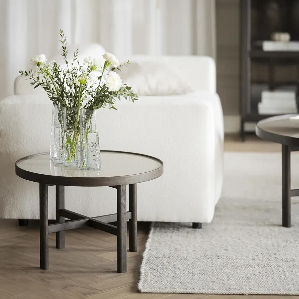 Marsden soffbord Ø60 cm keramik/ek