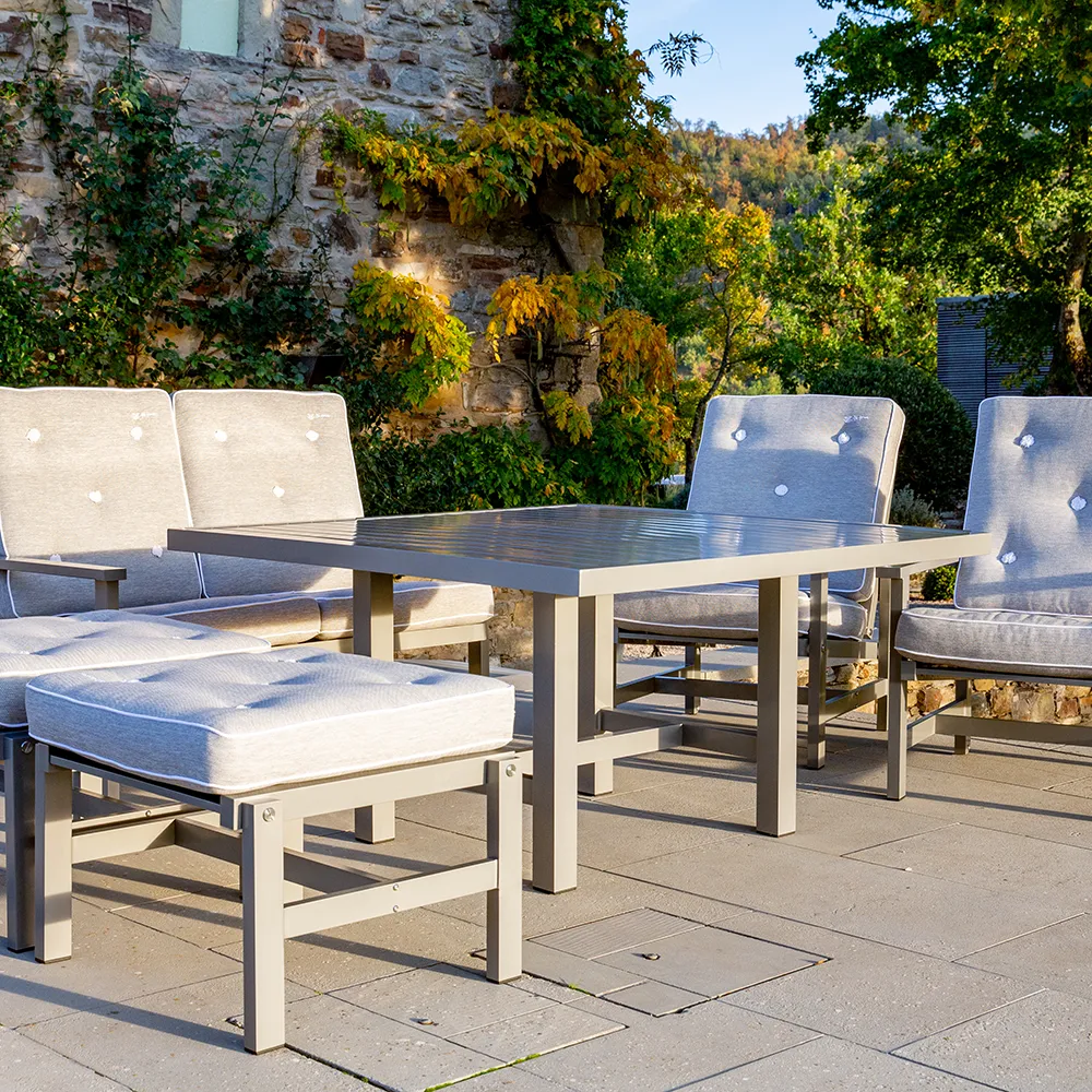 Soffa 2-Sits Grå Alu 