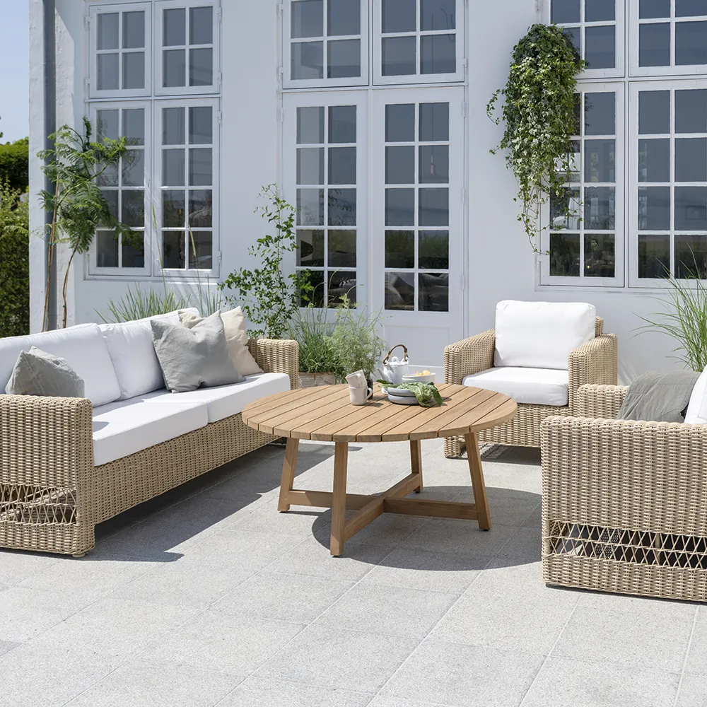 Victor soffbord Ø120 cm teak