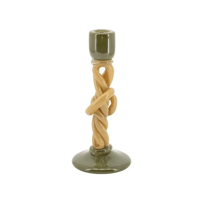 WrapIt ljusstake 10,5x10,5x25,5 cm glas multicolour