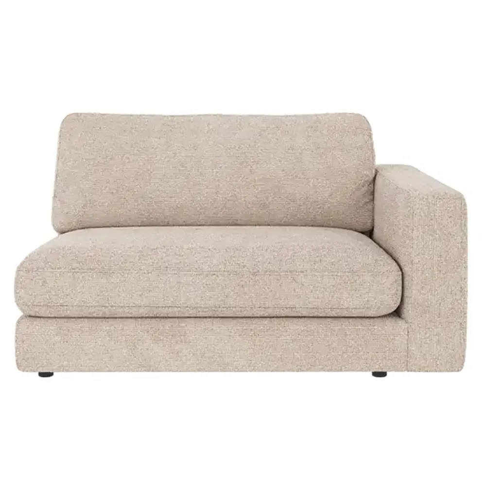 Duncan 1,5-sits armstöd höger tyg Robin ljusgrå