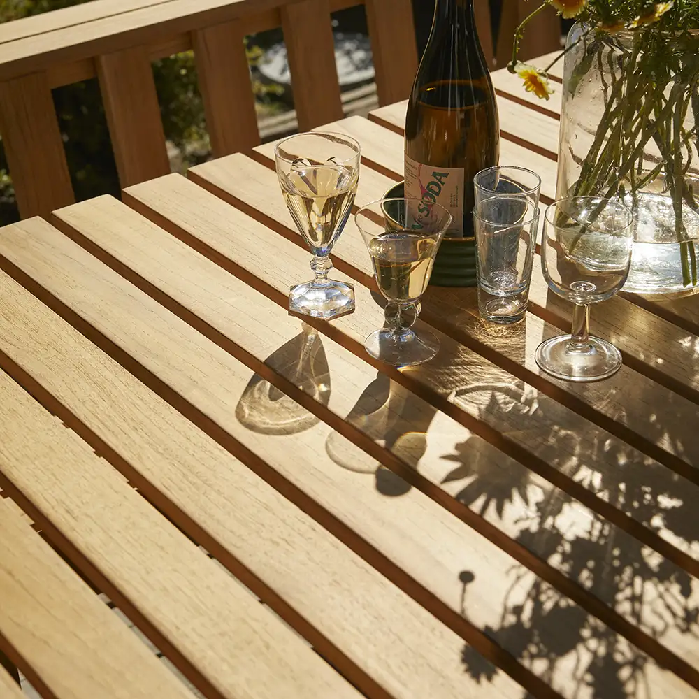 Plank matbord 160x90 cm teak