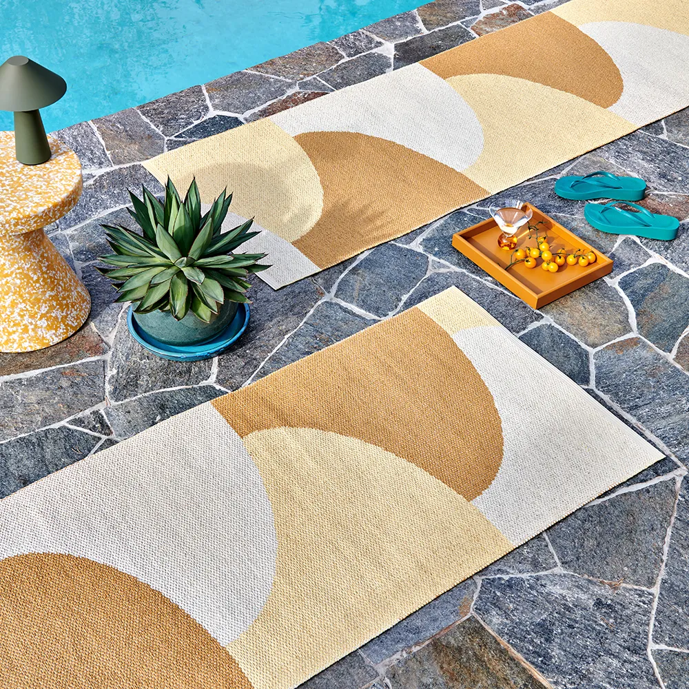 Hill matta Ochre/Pale yellow/Cream 70 x 360cm