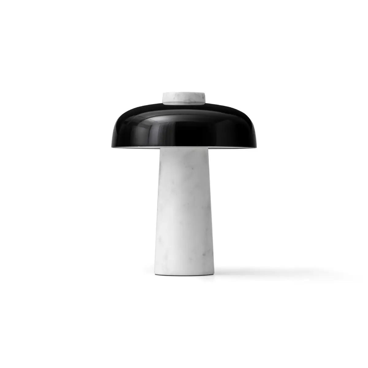 Reverse Bordslampa, Marble, Carrara/Alu. Black