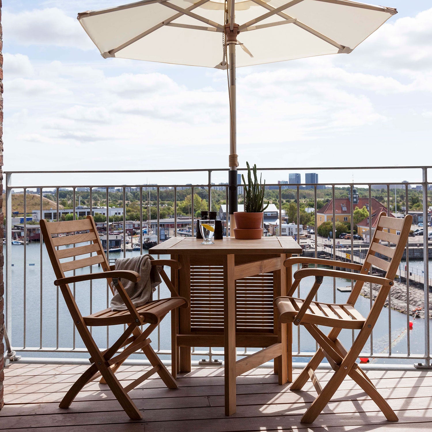 Butterfly balkongbord 65x130 cm teak 