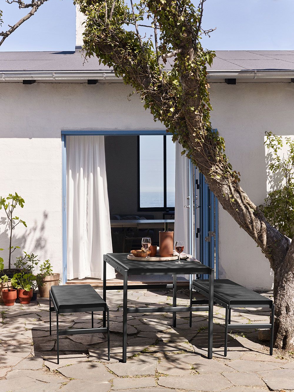 Reform bord 125 cm Skogsgrön/Teak