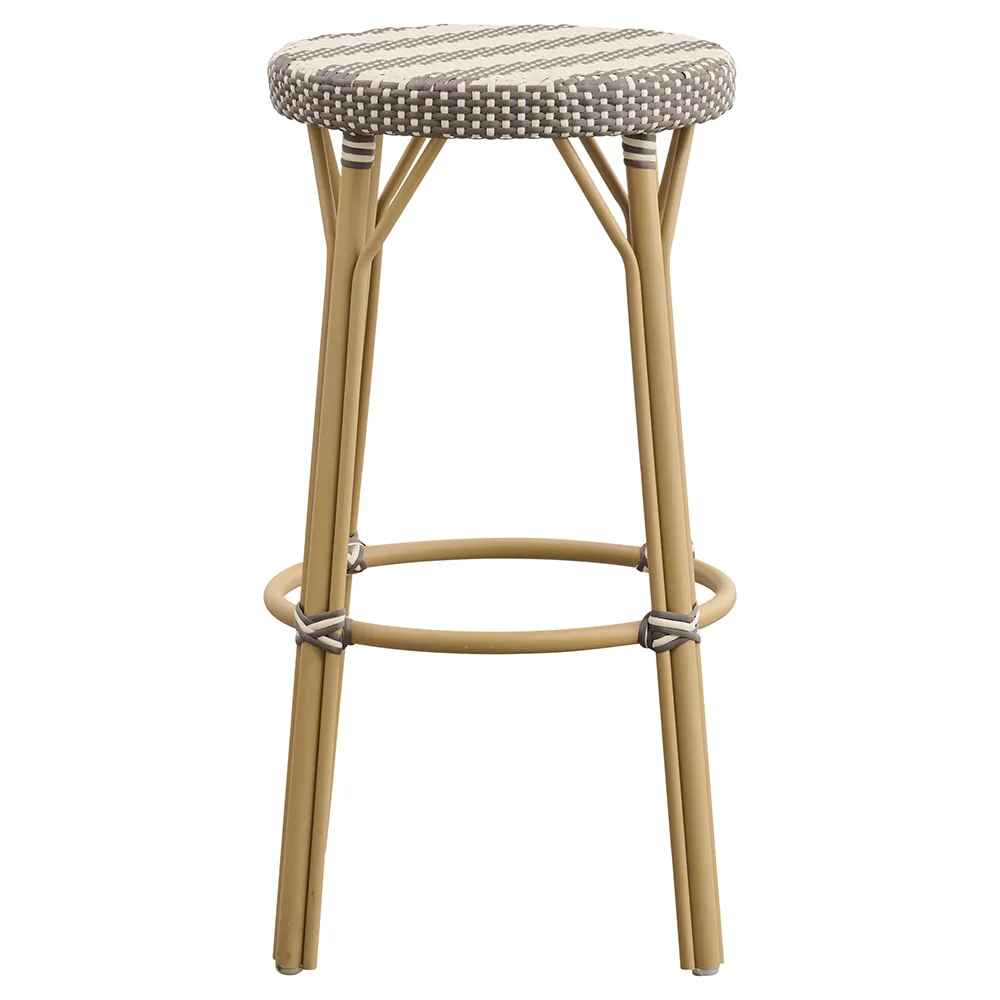 Simone barstool hög ivory/cappucino 