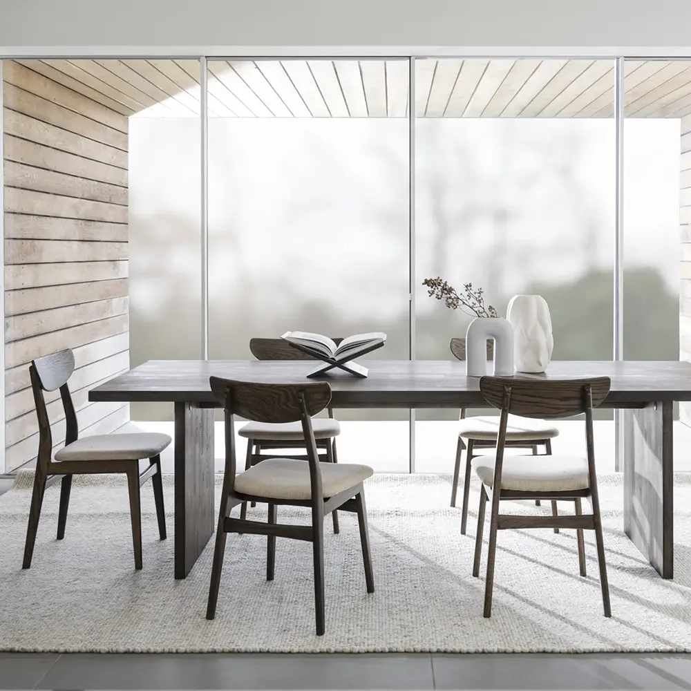 Rodham stol brun ek/beige