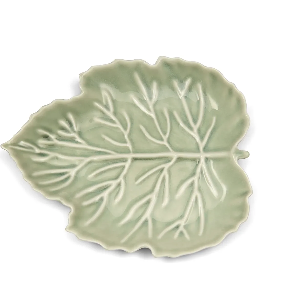 Tallrik Autumn Leaf 23x19 cm Green