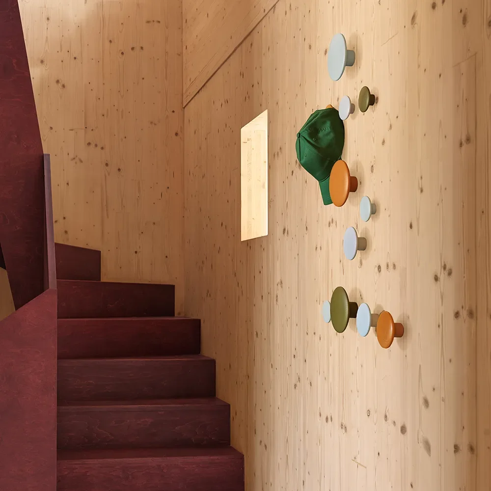 Dots Wood Ø13 cm - Burnt Orange