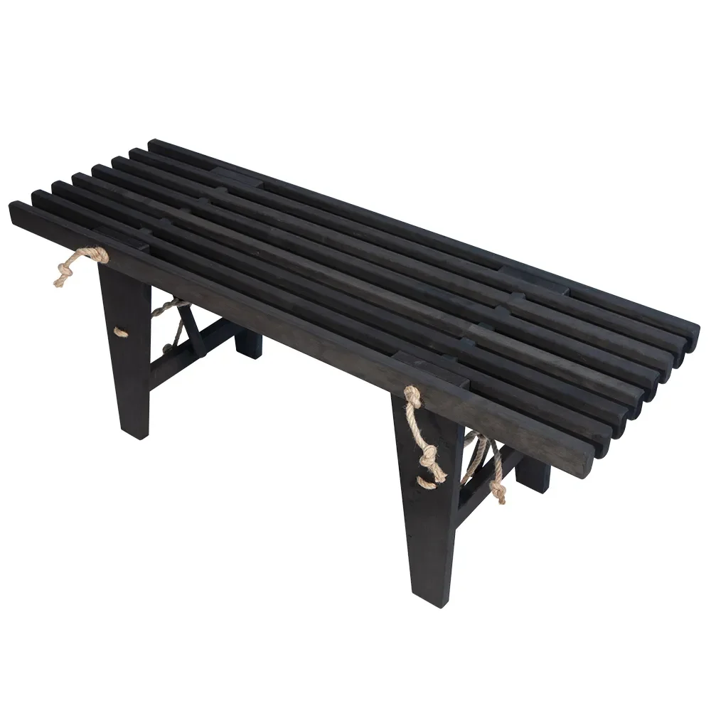 D-bench Bänk 120 cm Svartoljad al