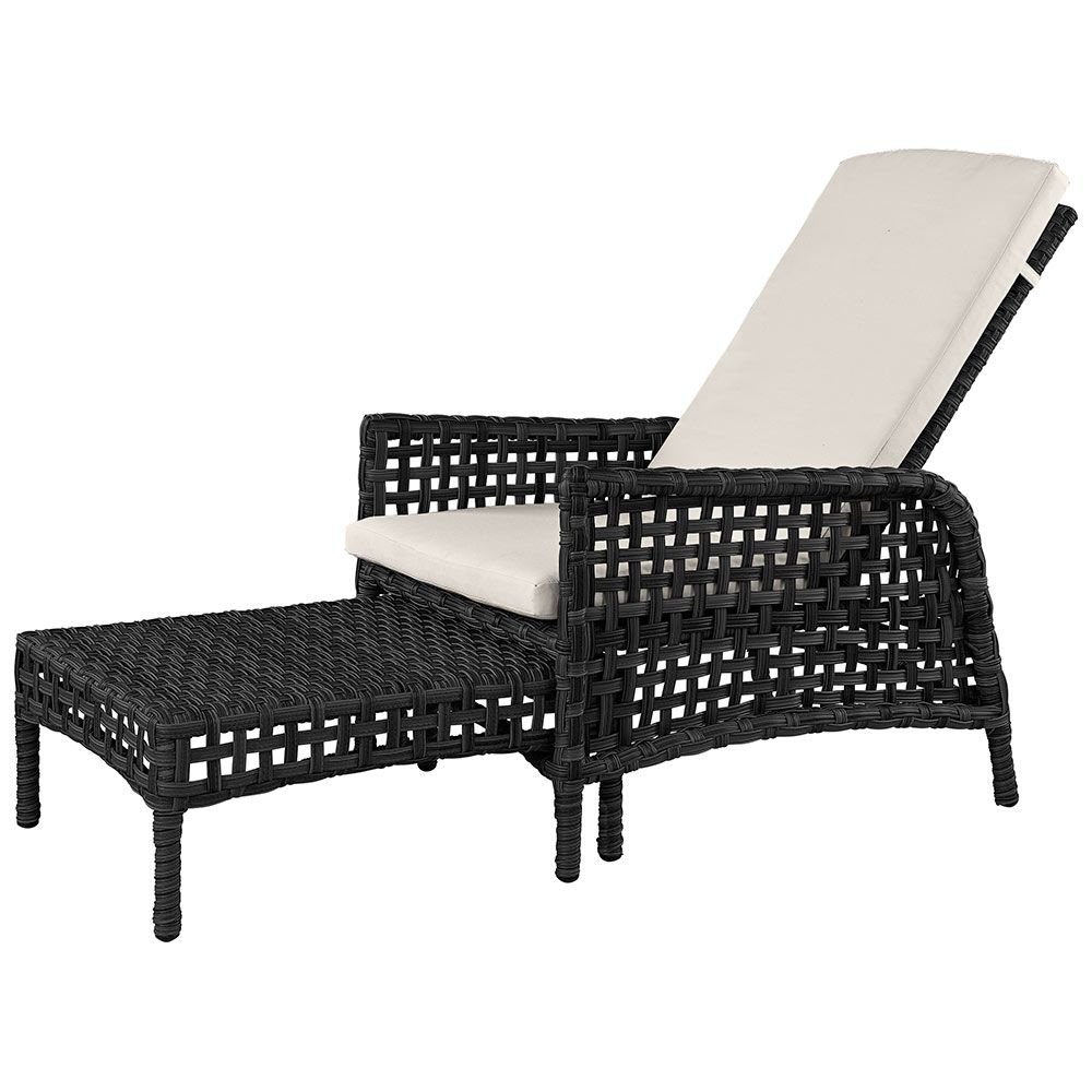 Solstol Tampa Classic Konstrotting Twist Svart exkl. dyna