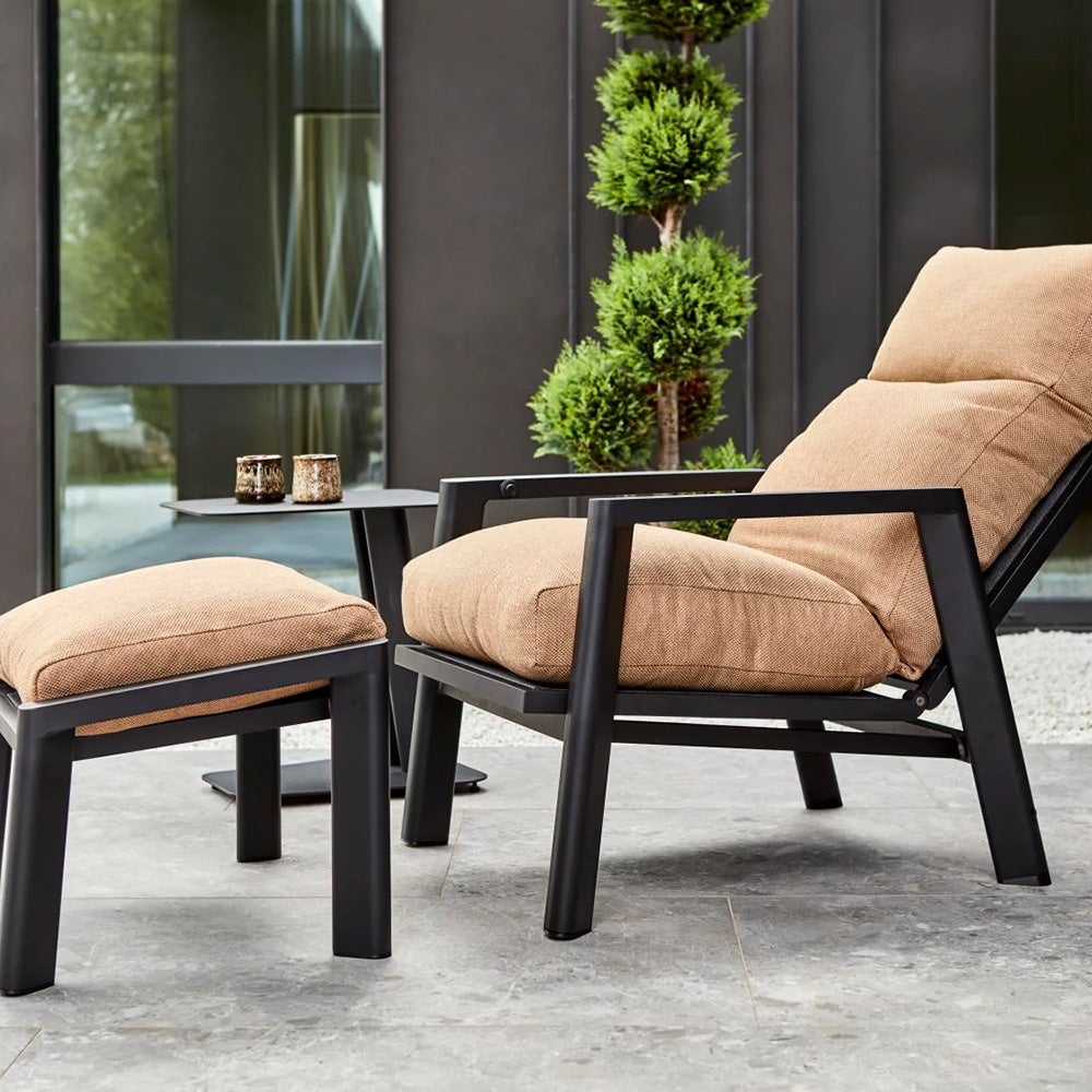 Slide fotpall Svart/Cinnamon Gold