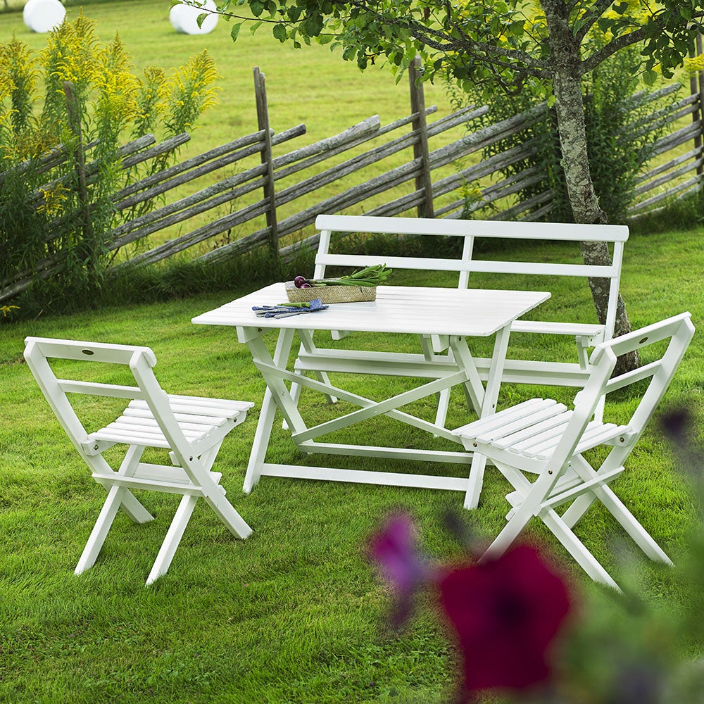 Torpet klappstol Vit