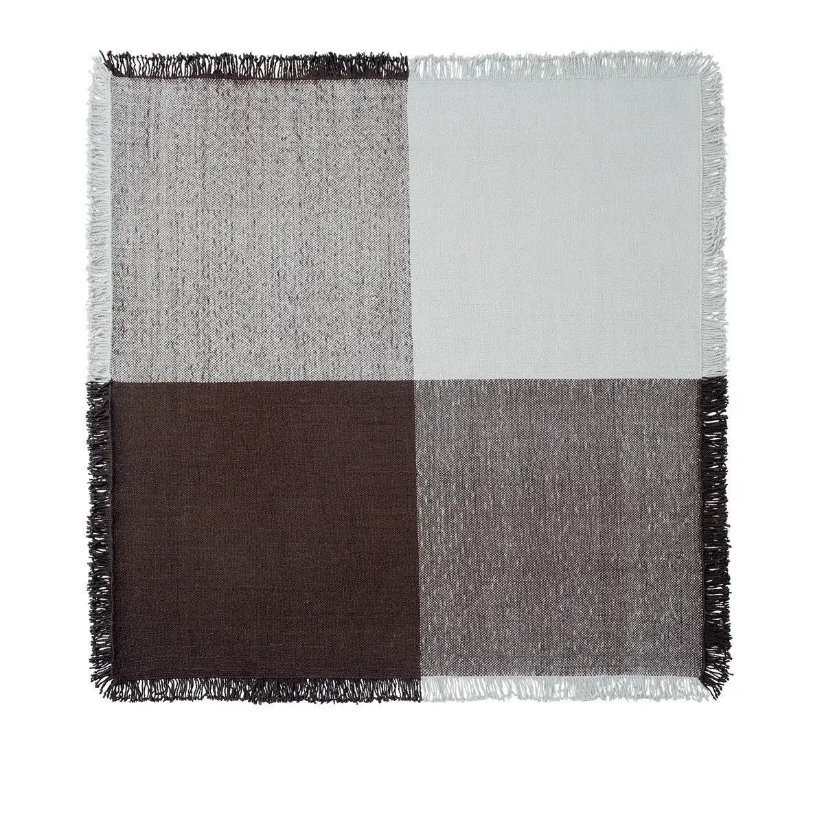 Verso Matta - 258 x 258 cm - Cool Grey / Dark Brown