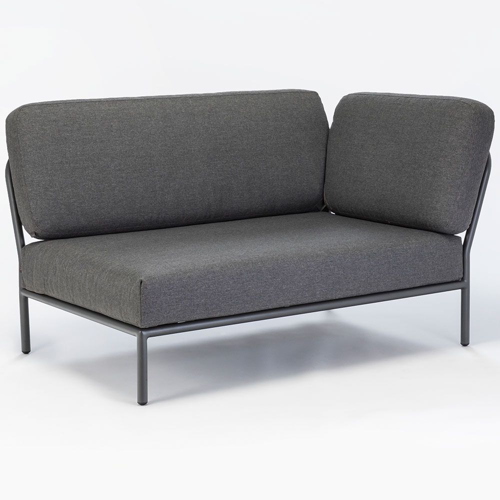 Level avslutsdel höger grå aluminium