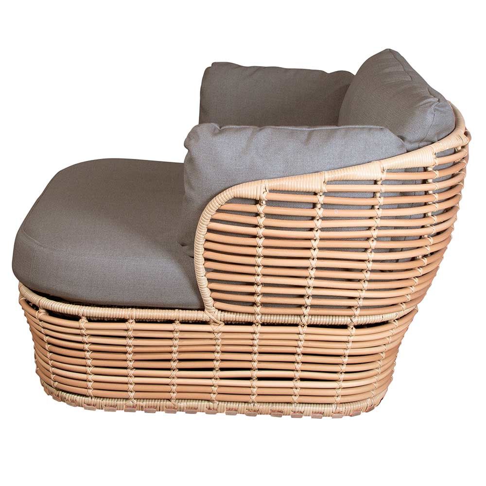Loungefåtölj Basket Natural Konstrotting Inkl Ljust Cane-Line Airtouch Dynset