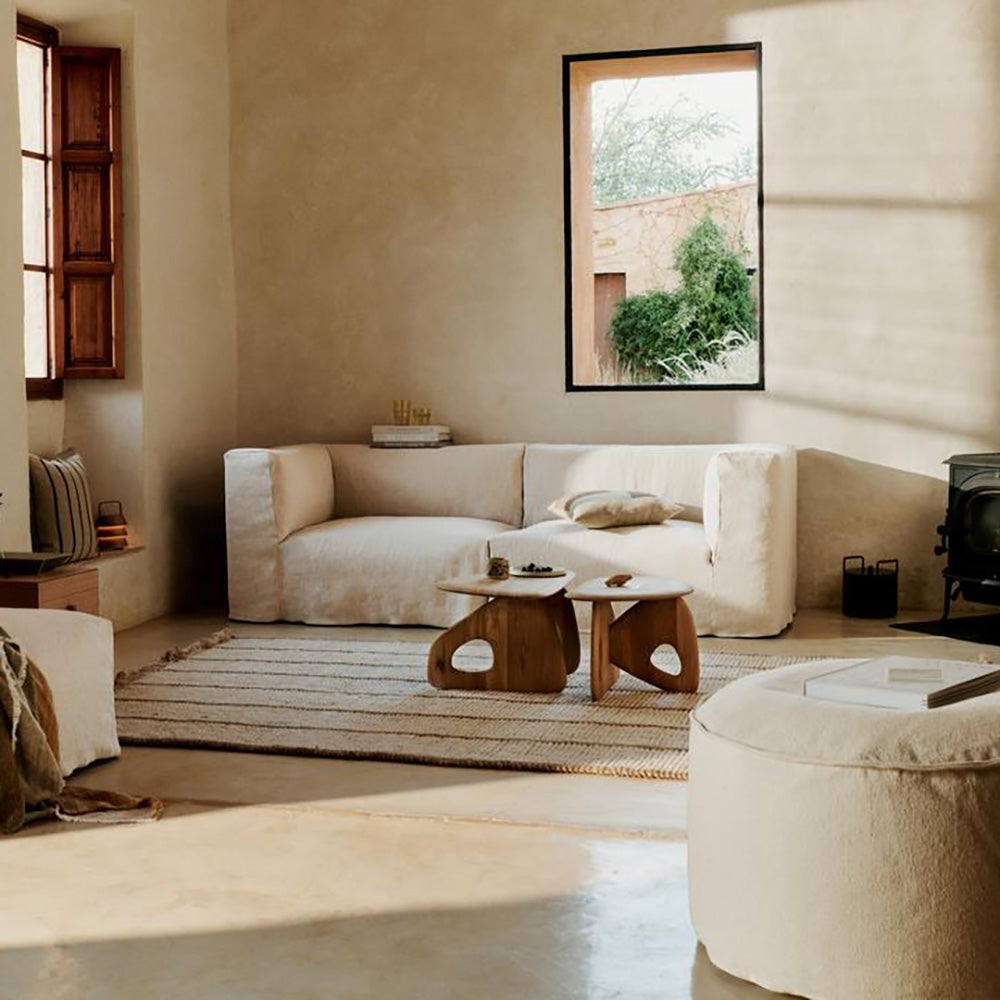 Aun bomullspuff - Ø80 - Off-white