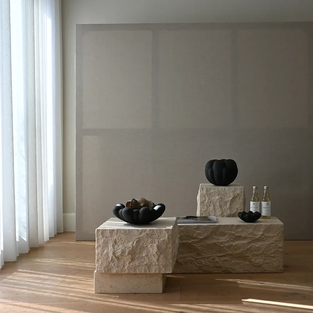 Temple Soffbord högt - Limestone